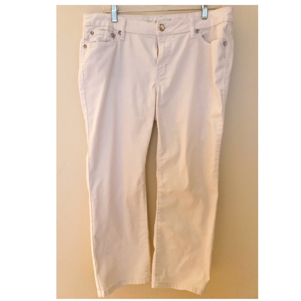 Apt 9 White Capri Jeans Size 14